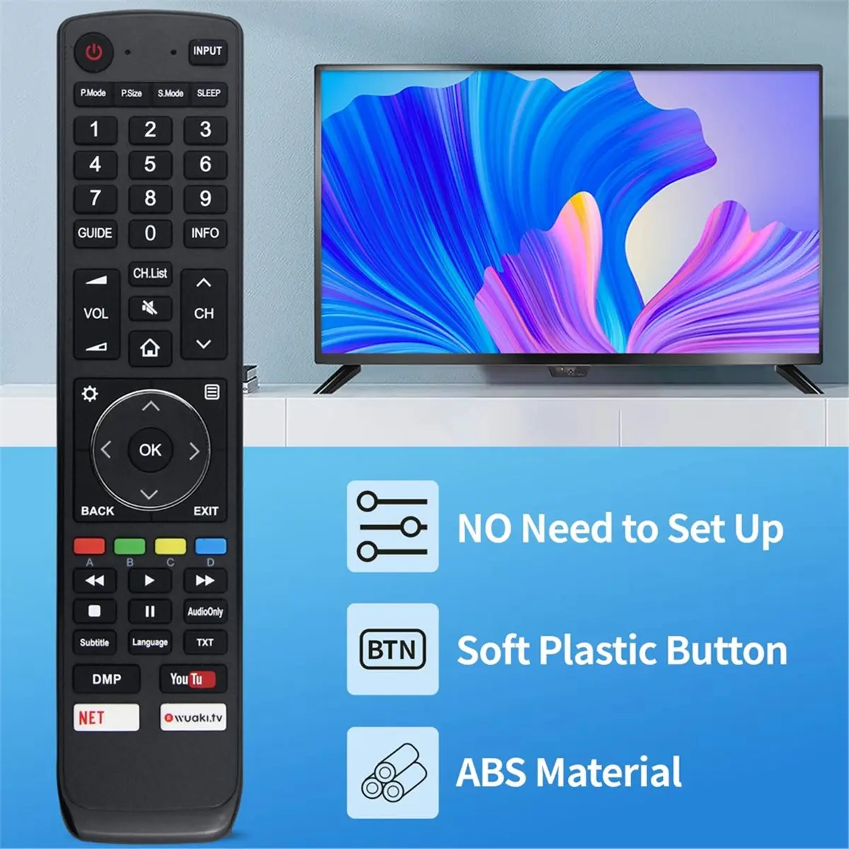 Nuevo Control Remoto Electrónico de Repuesto EN3N39H para TV 40H5C 43H5C 43H7C 50CU6000 50H5C