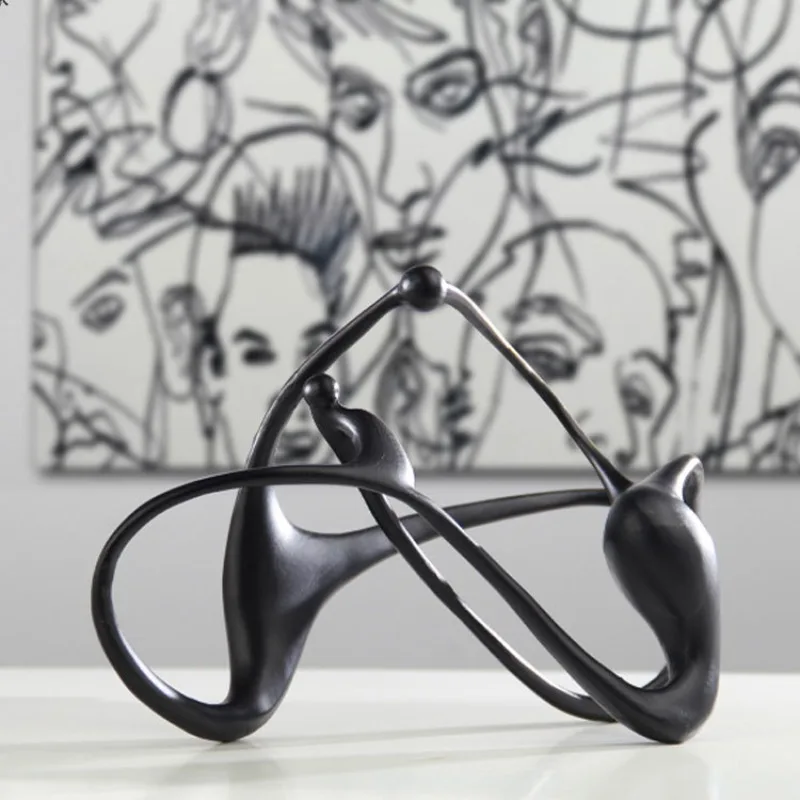 Modern minimalist abstract art ornaments, sales office home entrance desktop TV cabinet bookshelf decoration
