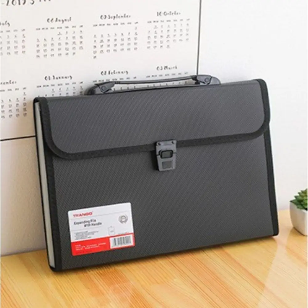 Business Simple Accordion Briefcases Hand Held Document Organiser Storage Wallet Paper Folder Document Bag