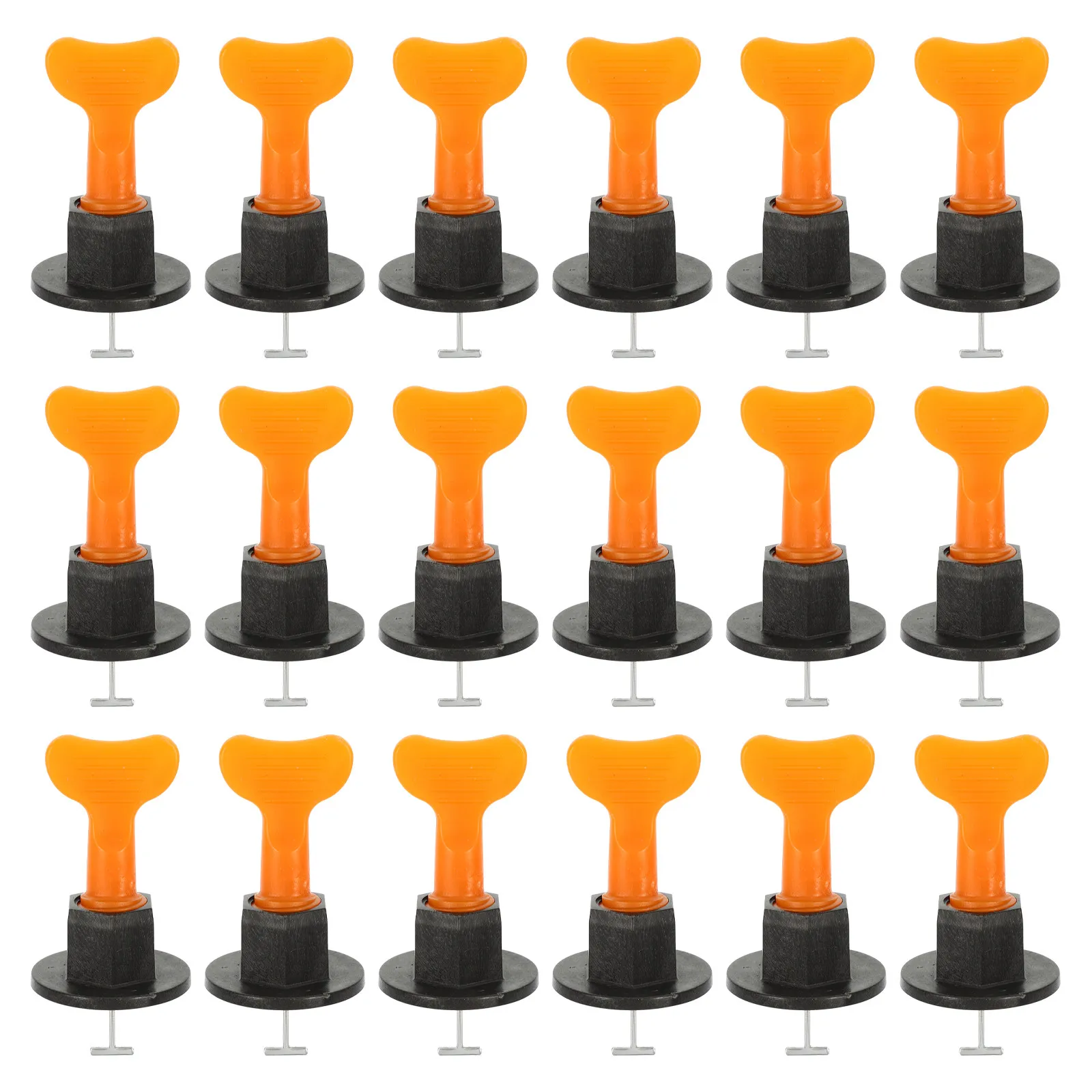 50Sets Tile Leveler Ceramic Tile Leveling System Kits Reusable Wear-Resistant Floor Wall Installation Tools Tiles Leveling
