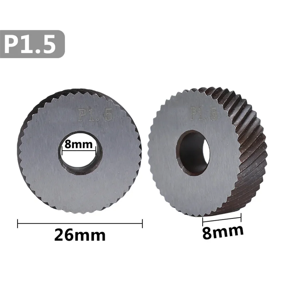 Diagonal Thick Knurling Wheel for Metal Lathe 2pcs 1.5mm    Tools image 2