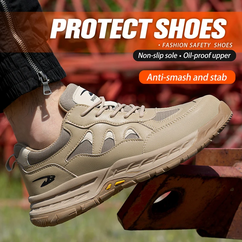 

Мужская неубиваемая обувь, защита от ударов и проколов, защитная обувь, рабочие кроссовки, обувь со стальным носком, нескользящие рабочие ботинки, защитная обувь.
