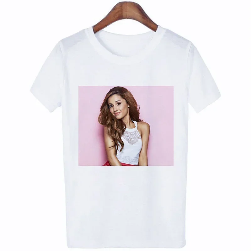 Ariana Grande Print Casual T shirt Women Ropa Tumblr Short Sleeve Harajuku Streetwear TShirt Clothes Hot Sale Tops T-Shirt