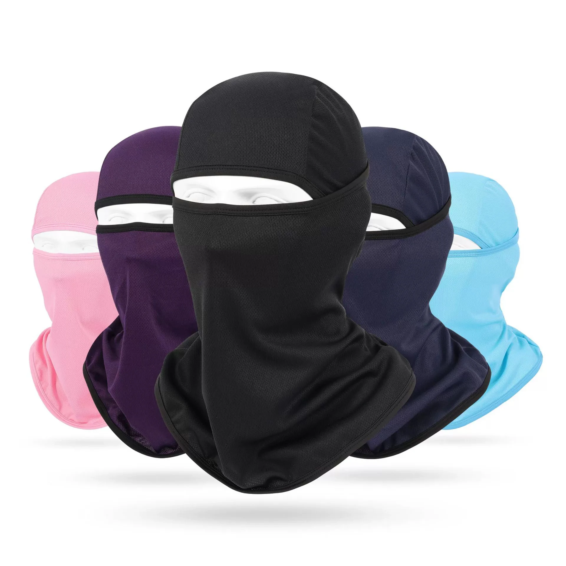 

Plus Size Sun Protection Motorcycle Balaclava Bike Helmet Caps Breathable Wind Dustproof Unisex Cycling Headgear Full Face Mask