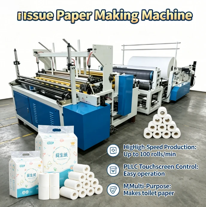 Customized Automatic Embossing Rewinding Toilet Paper Processing Machine,bathroom Paper Production Making Machine