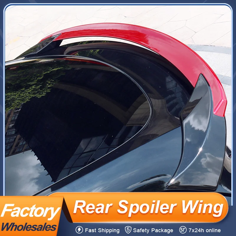 

For Tesla Model Y 2019 20 21 22 23 24 Sport Style Rear Trunk Lid Car Spoiler Wing Ducktail ABS Plastic Material Accessories
