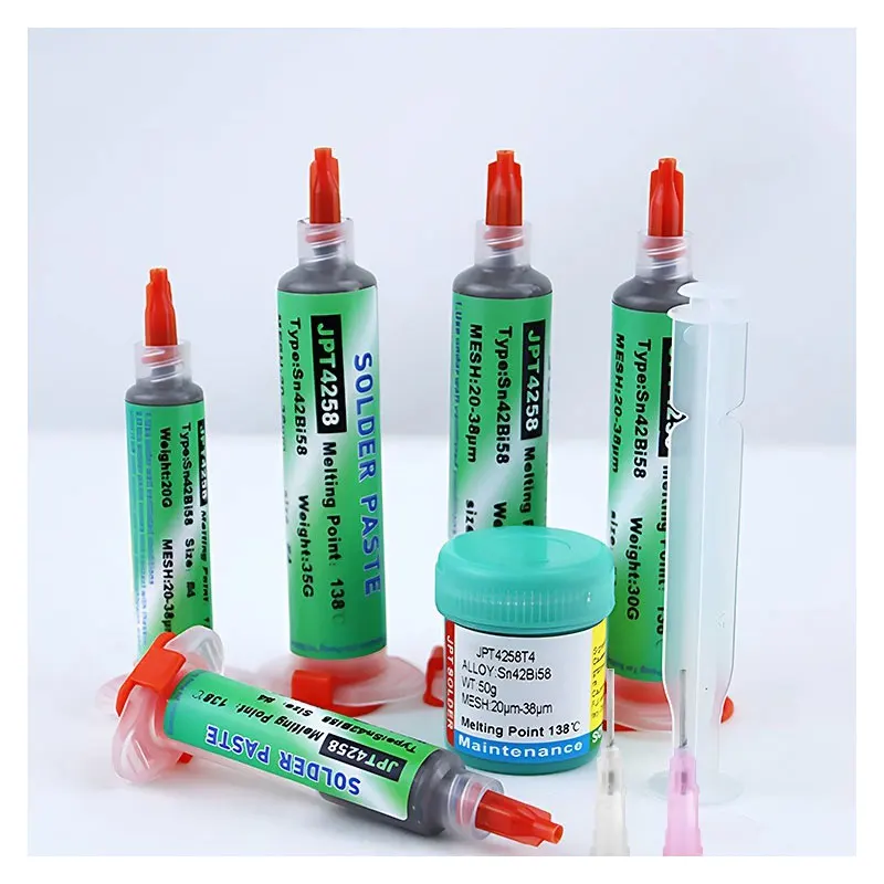 138℃ Low Temperature Solder Paste for Iphone Repair Sn42bi58 138℃ Smd Welding Paste Soldering Flux Welding Tool Set 15/20/30/50g