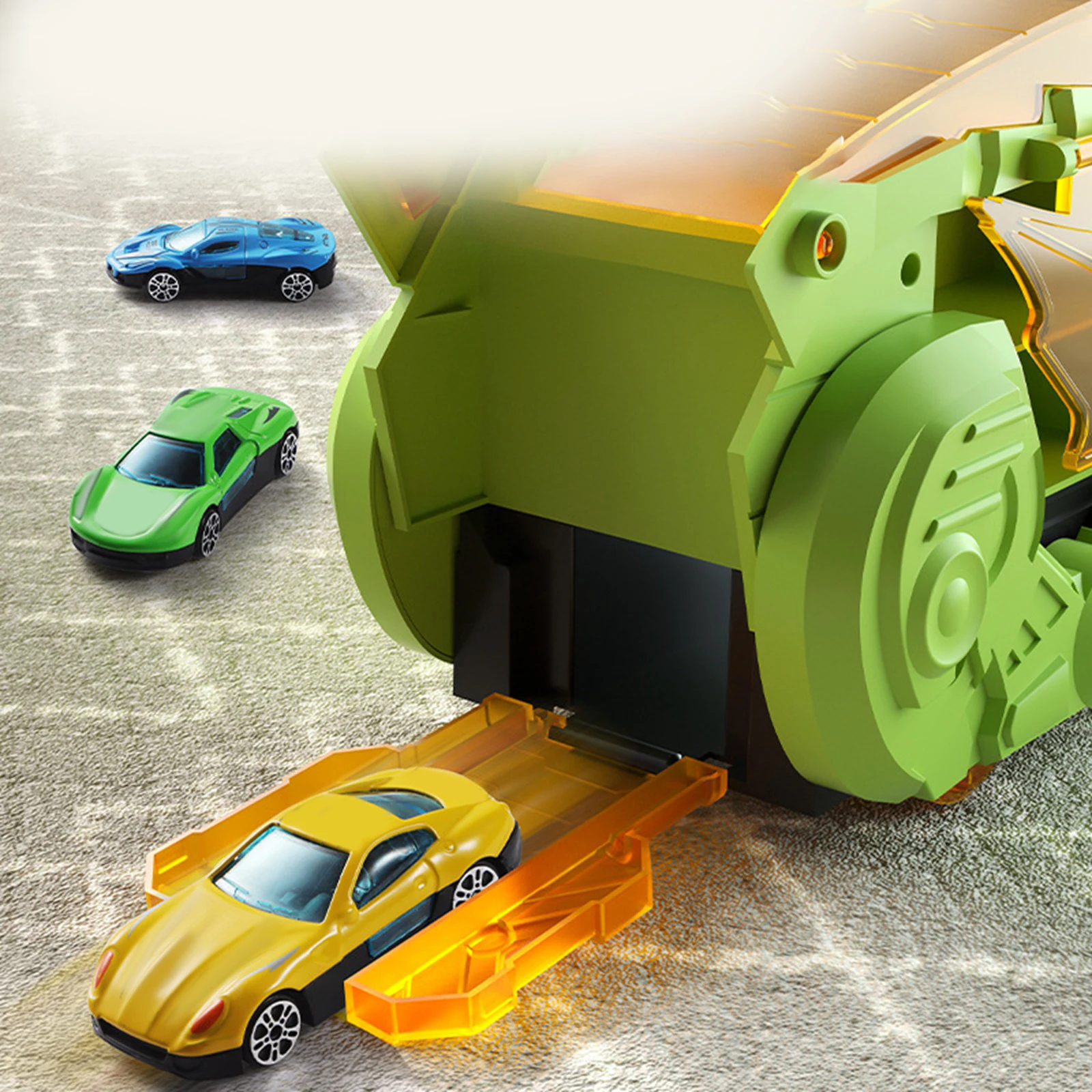 Dinosaur Simulation Truck Toy Set para meninos e meninas, jogo de dinossauro, andorinha veículo, 6, 2 carros de liga, Natal, Ano Novo