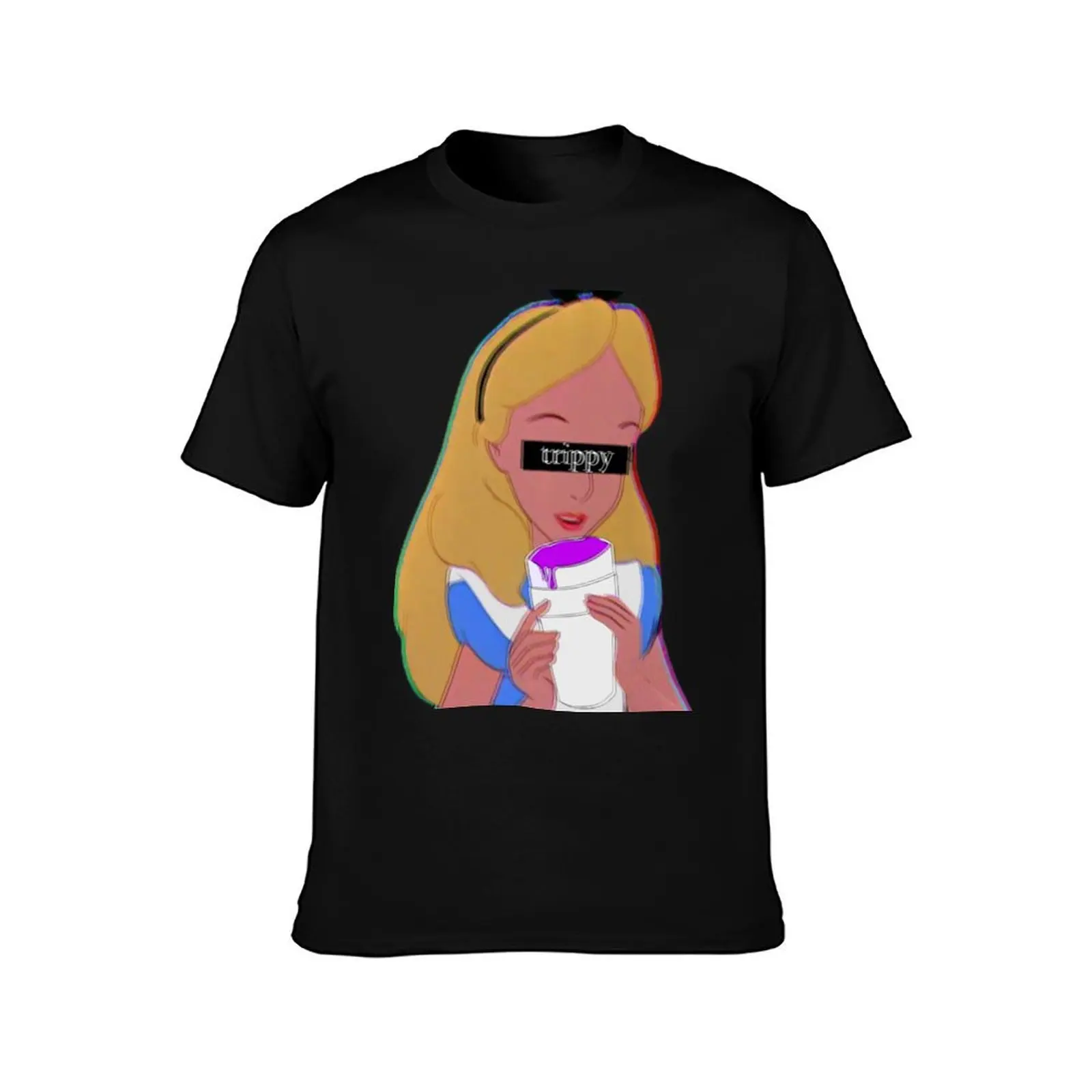 Trippy Alice T-Shirt Casual Light Summer Short Sleeve Top