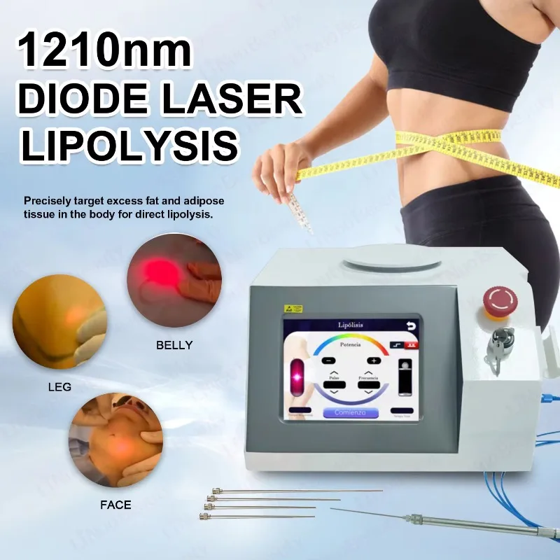 Professional 1210nm Diode Laser Endovenous Therapy System EVLT Unit For Leg Varicose Vein Treatment Equipped With Optical