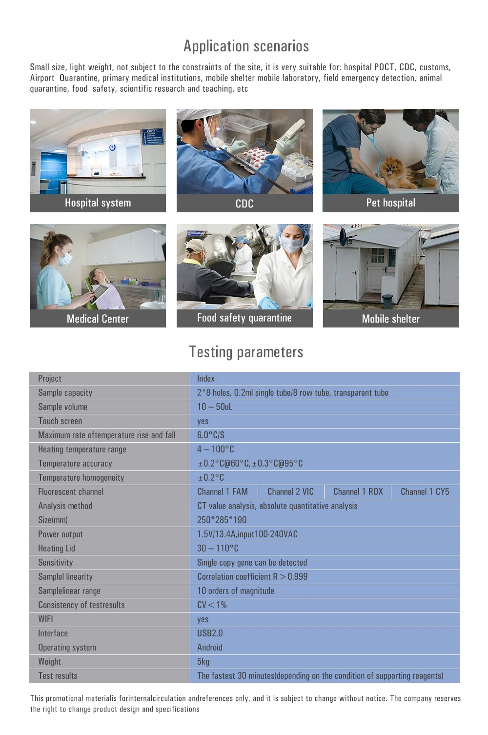 CEM FZ-100 Real-Time PCR System With 4-Channel Multiple Fluorescence Detection 16 Samples Can Be Detected at a Time
