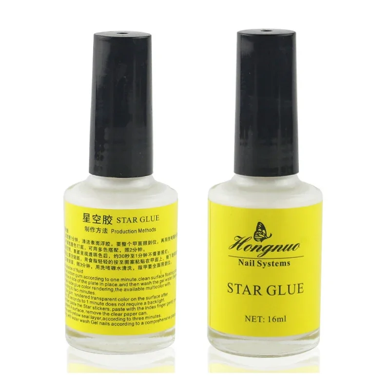 

15ml Fast Dry Nail Art Glue for Foil Stickers Adhesive Star Glue Manicure Decoration Tool Transfer Tips Accessory