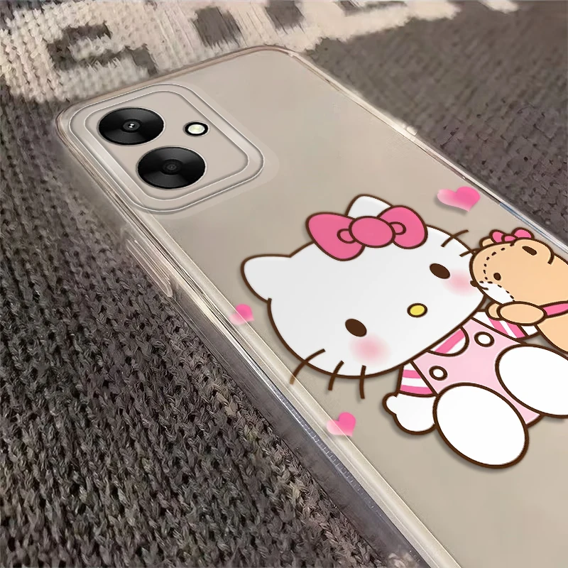 Casing Ponsel Sampul Lembut Sanrio Hello Kitty Lucu untuk Xiaomi Redmi Note 10Lite 12S 11 14 13 12 Pro Plus 10S 10Pro 9 11S 8