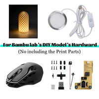 For Bambu Lab Led Lamp Kit 001 Maker Supply Bambulab Light Kit Clock Boat Mouse Wireless Diy Model Without 3d Printing Parts