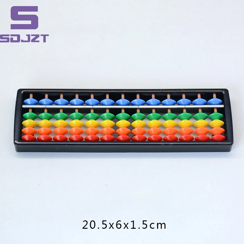 13 Digit Rods Standard Abacus Children's Plastic Abacus Soroban Calculator Counting Tool Mathematics Beginners Caculating Toy