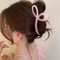 Simple Large Crab Hair Claw Clips For Women Girls Fashion Ponytail Hair Clamps Barrettes Candy Color Hair Accessories