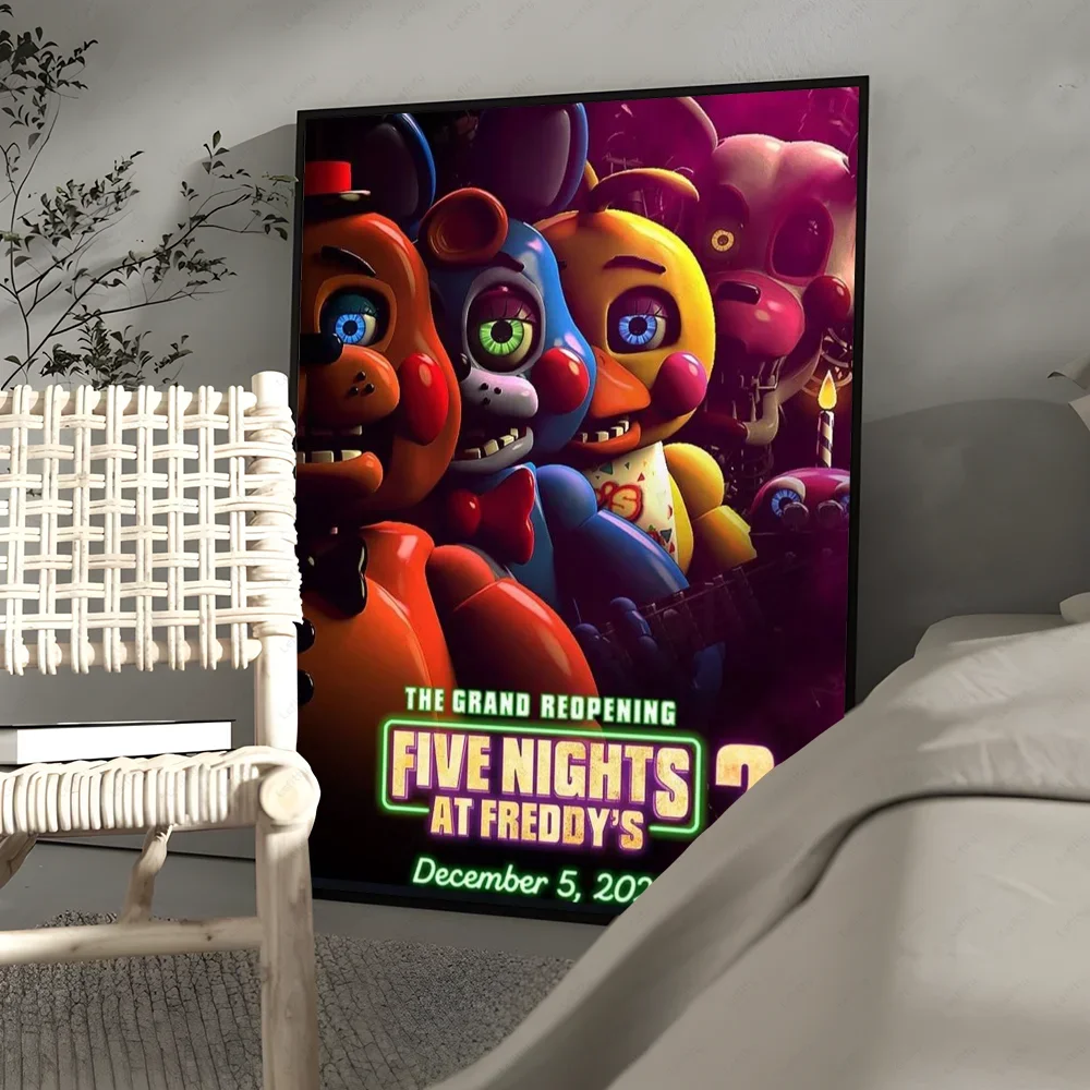 Fnaf Five-Nights-At-Freddys klassisches Poster, Wandkunstdruck, geeignet für Wohnzimmer, Schlafzimmer, Bar, Salon, Heimdekoration, Geschenk – Detail 6