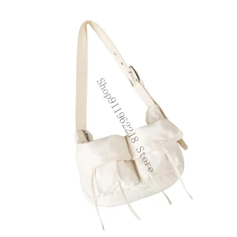 

Stylish Nylon Shoulder Bag for Women Underarm Design with Multiple Pockets and Adjustable Strap Large Capacity Handbag 066F