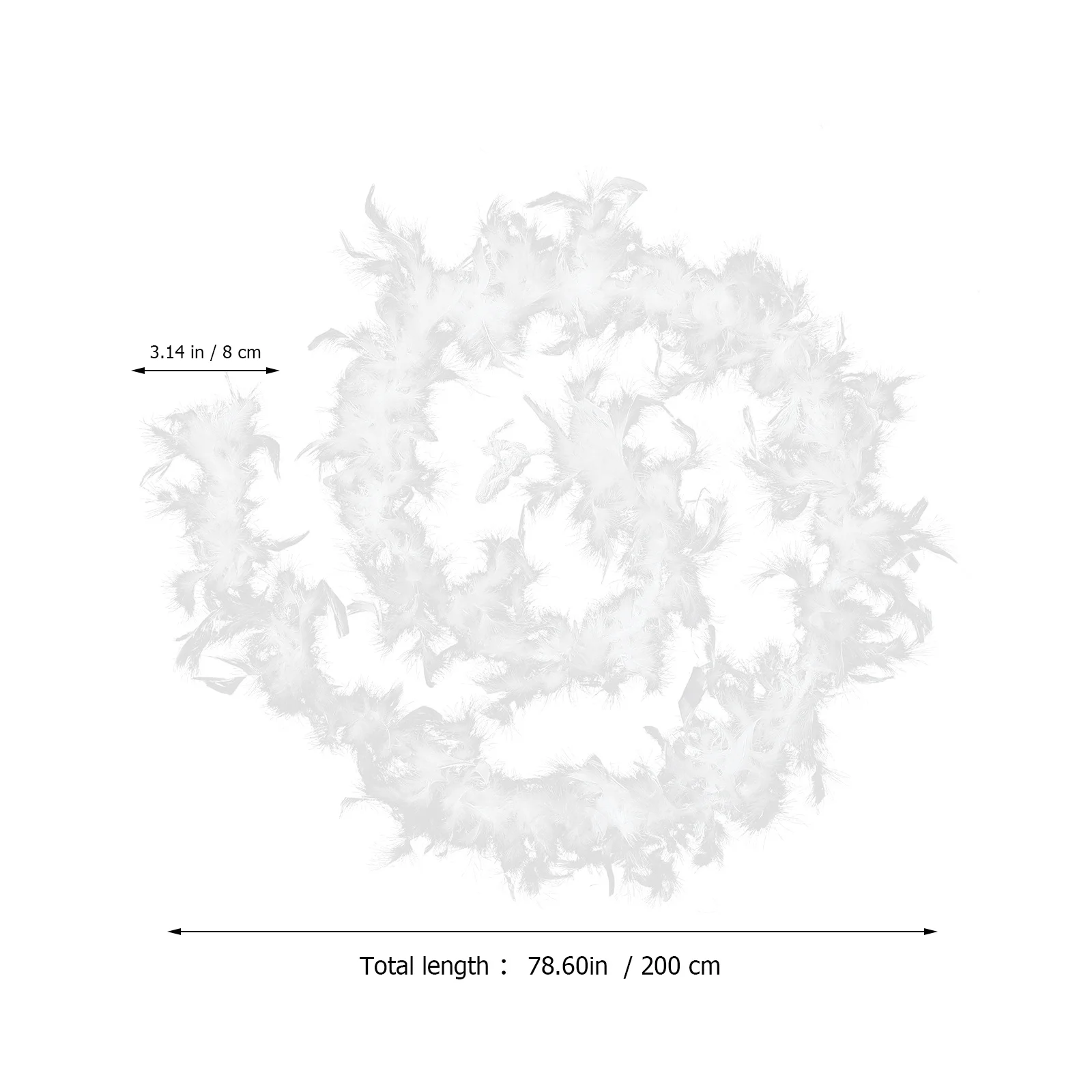 女性用ホワイトボア 1920年代アパレル ローリング20年代アクセサリー パーティー プロム ホームカミング ウェディングコスチュームデコレーション エレガントなステートメントピース