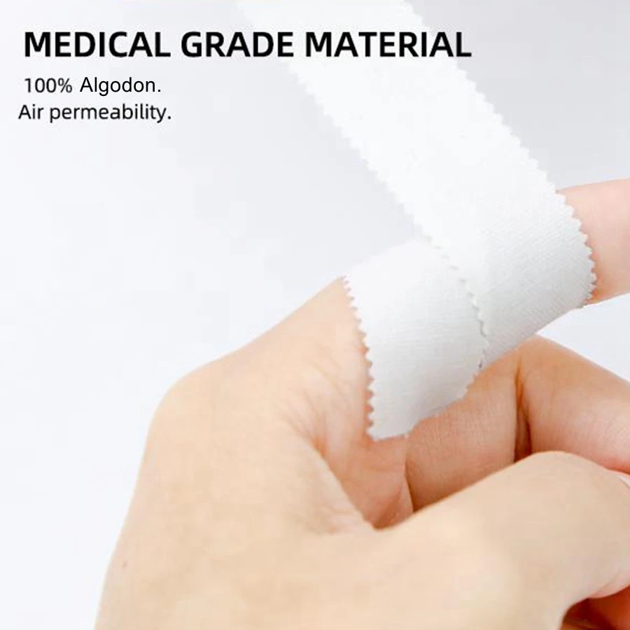 Kindmax Sports Tape 1.3-5cm*13.7m White Athletic Bandage for Trainers Fitness First Aid Injury Wrap for Fingers Ankles Wrist