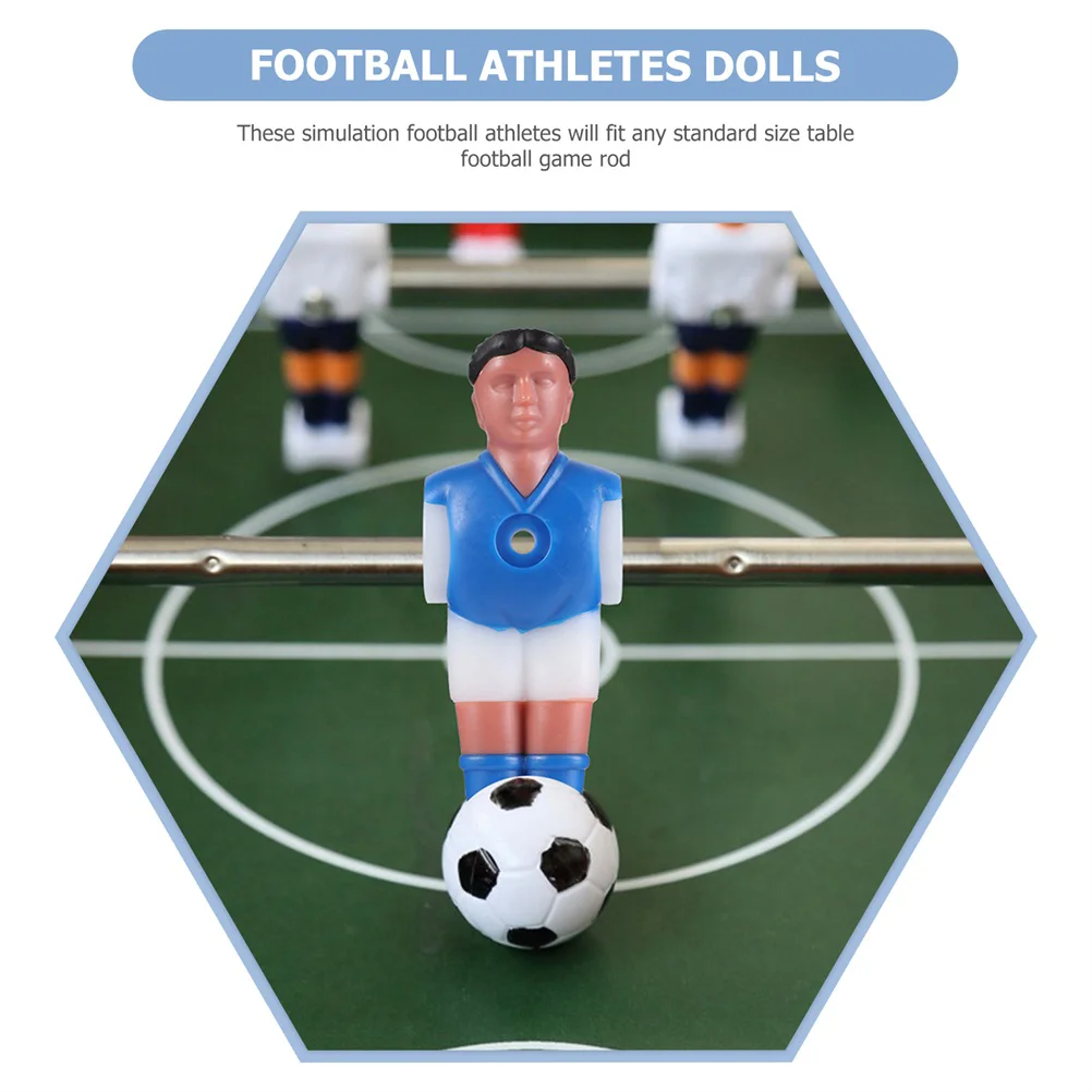 16 Pcs Football Machine Accessories Replaceable Foosball Guys Table Figures Lovely Players Accessory Sports