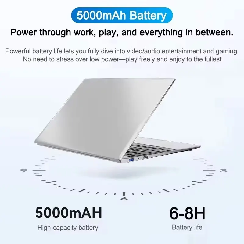 Laptop 14,1 Zoll Windows 11 Pro Intel i7 8650U Notebook PC Gamer 32GB DDR4 1TB 2TB SSD 1920x1080 Büro- und Lerncomputer