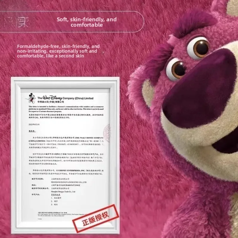 Disney fraise ours chapeau écharpe intégrée femmes chaud polaire automne et hiver nouvelle écharpe enfants fille