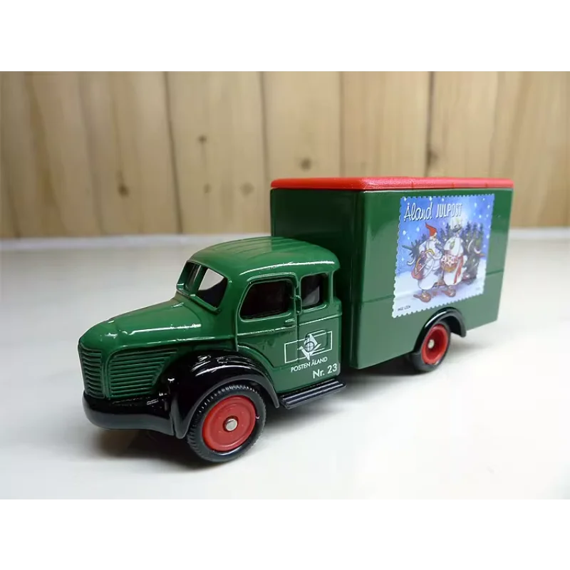 

Diecast CORGI 1:43 Scale Samlarbil NR 23 Christmas Snowflake Painted Postal Express Alloy Car Model Collectible Toy Gift
