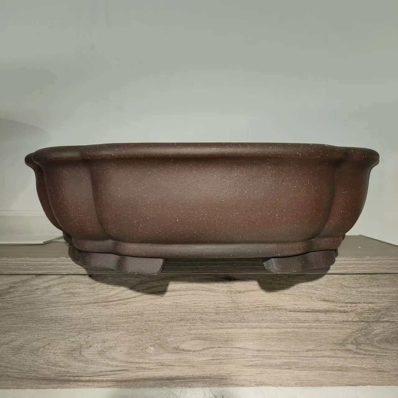 

Высококачественный горшок для бонсай ручной работы в полигонечной форме с Unglazed