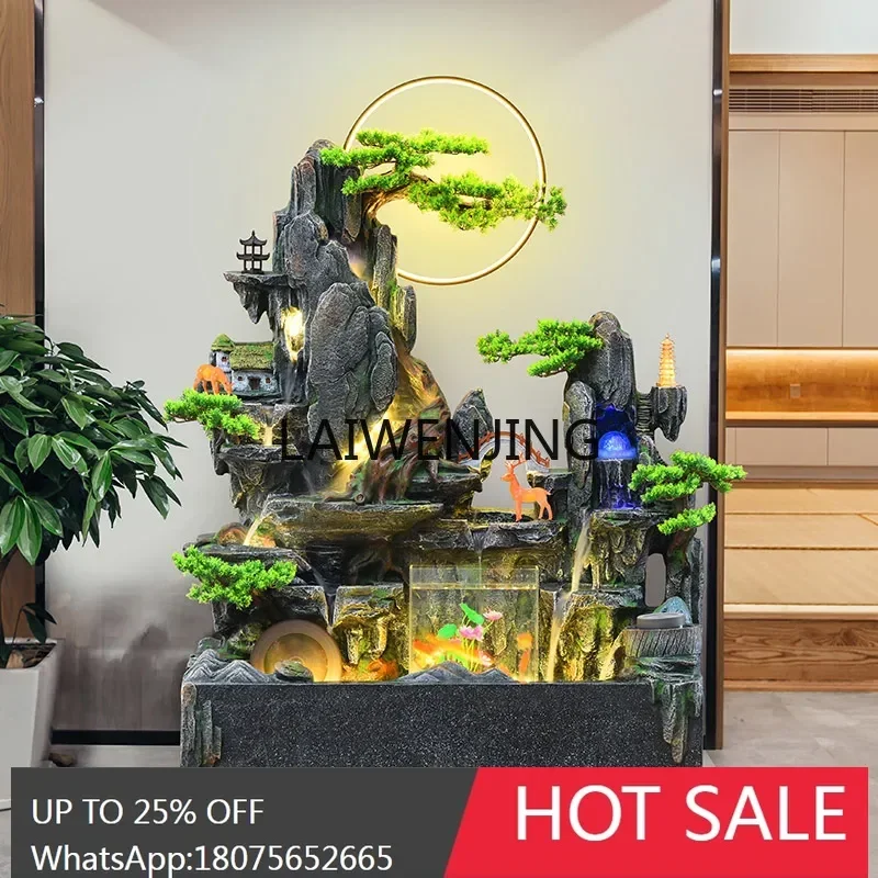 floor rockery flowing water fountain ornament fish tank outdoor garden decoration