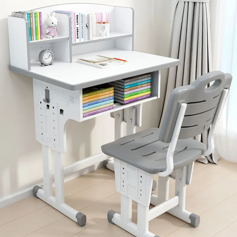 

Aesthetic White Desk Mobile Writing Minimalist Study Table Students Toddler Mesa Infantil E Cadeirinha Children Furniture