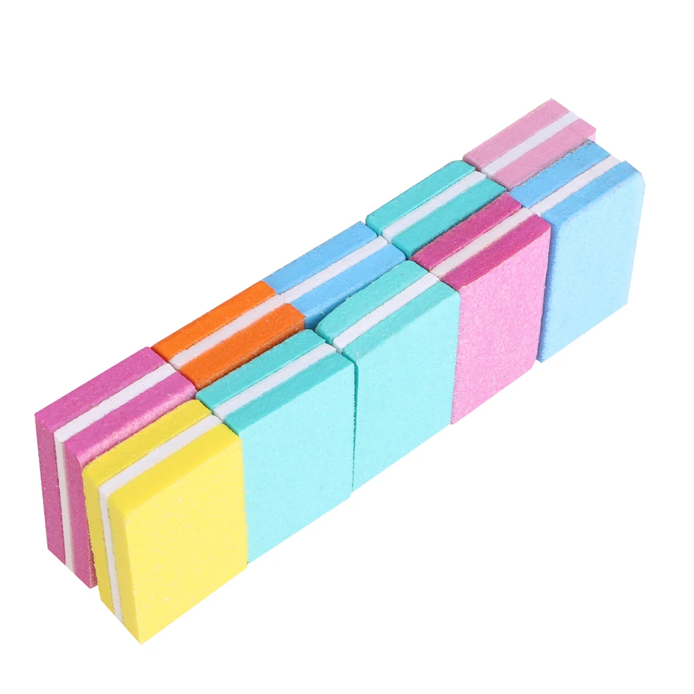 

10pcs Quality Manicure Tools Small Size Sanding Blocks Nail Art Tool Nail Rasp Set For Home File Use