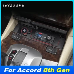 For Honda Accord 8th Gen 2008-2013 Car cigarett lighter splitter plug adapter Fast Charging Interior Modification Accessories