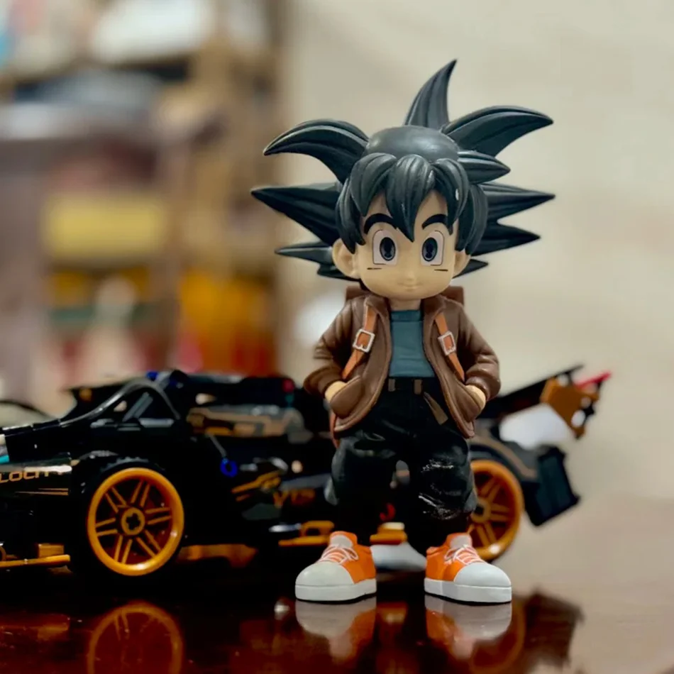 Anime zeno figura dragon ball super estatueta modo bonito figura estátua dbz modelo pvc brinquedos colecionáveis ornamento presentes brinquedos