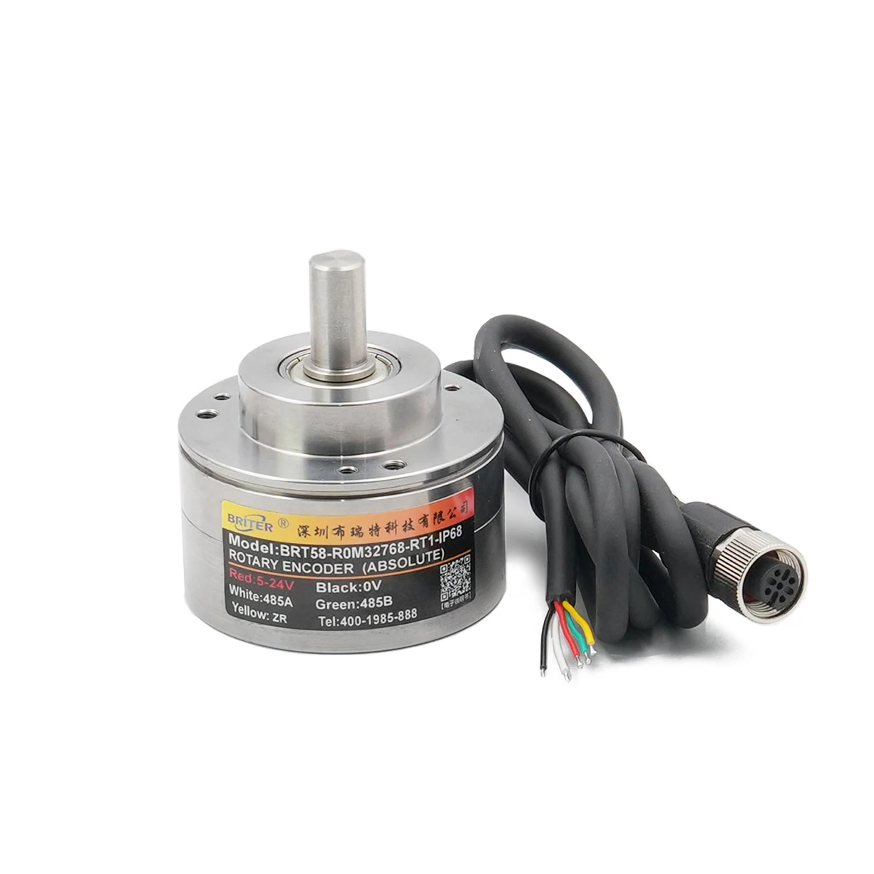 IP68 waterdichte roterende encoder 10 mm massieve as CANopen RS485