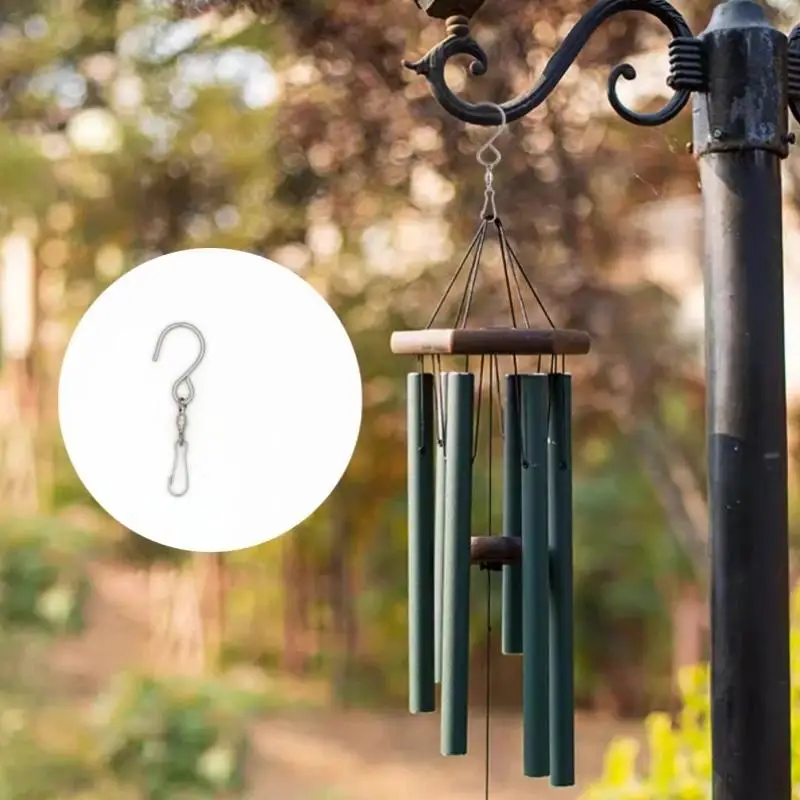 Hot 1/5 Pcs Swivel Hooks Clips For Hanging Wind Spinners Wind Chimes Crystal Twisters Party Rotating S Hooks