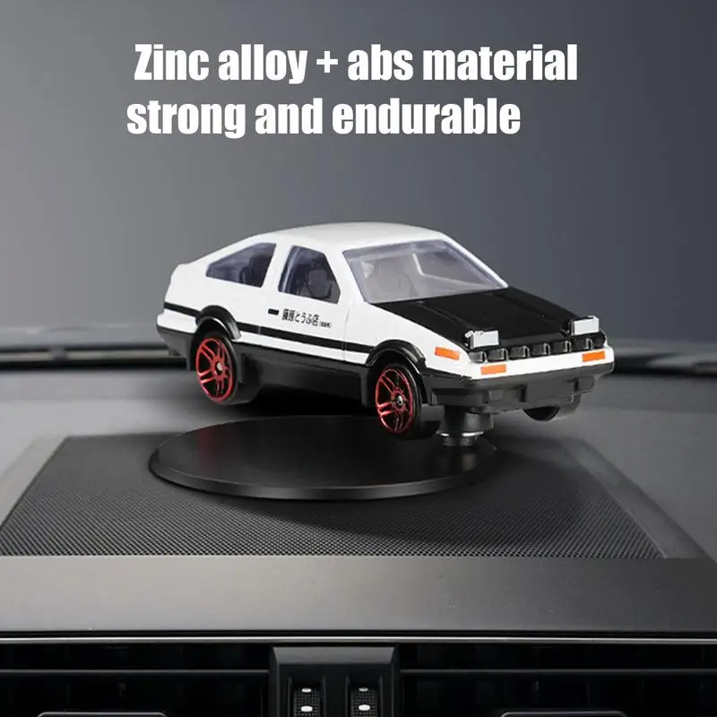 Initial D AE86 Alloy Car Interior Models Toys Automatically Drift Rotating Auto Dashboard Metal Ornaments Fujiwara Car