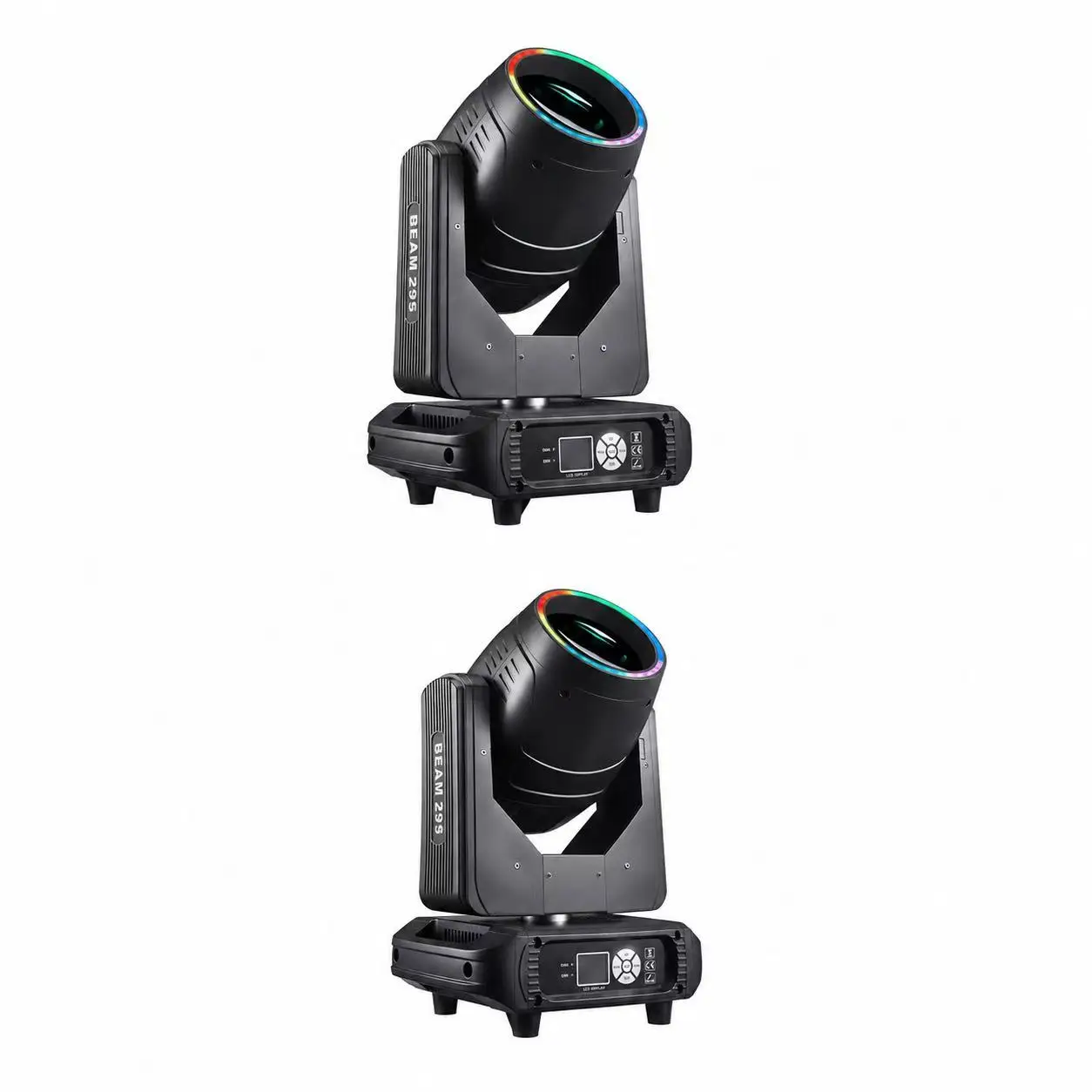 295W Beam Moving Head Light, 0-3.8 Deg Parallel Beam, DMX512 18CH Voice Control, Dual Prism 8+48, 540/270, DJ Party Disco Stage