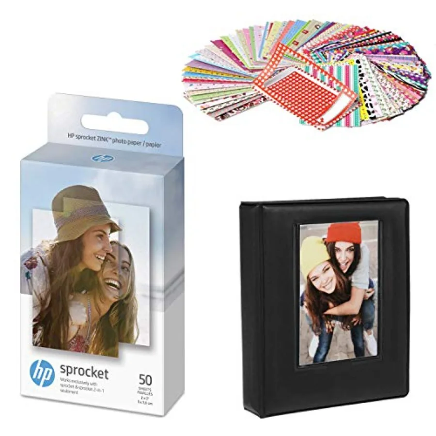 

Набор Sprocket 2x3 Premium Zink Sticky, совместимый с принтерами Sprocket - в комплекте альбом Zink и наборы наклеек