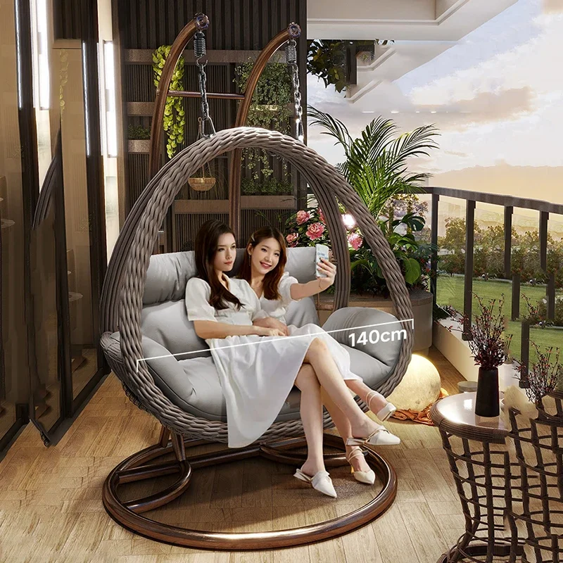 Balcony Basket Swing Chair Rattan Hanging Indoor Hammock Swing Chair Rocking Egg Muebles Jardin Exterior Y Terraza Furniture