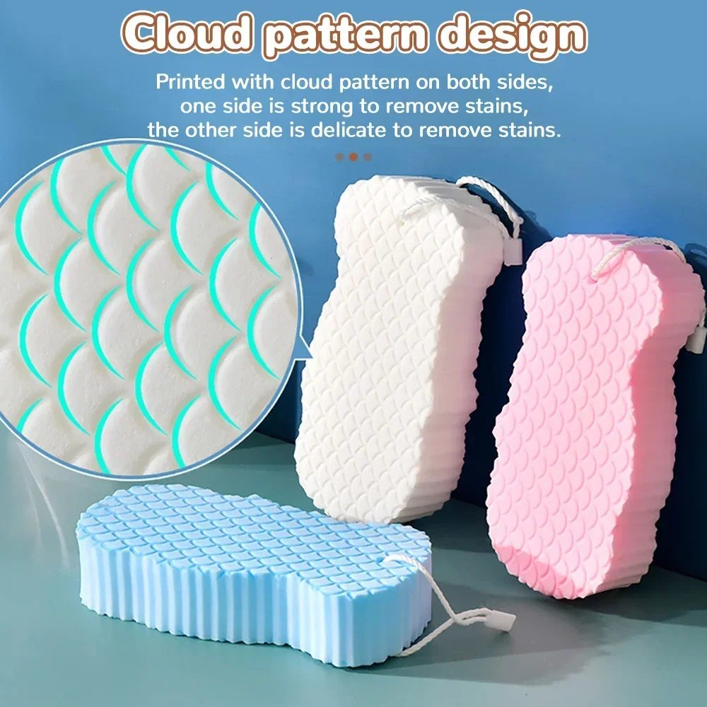 3D Sponge Exfoliating Dead Skin Removing Sponge Baby Soft Towel Rubbing Mud Without Hurting Skin Body Cleaning Shower Brush