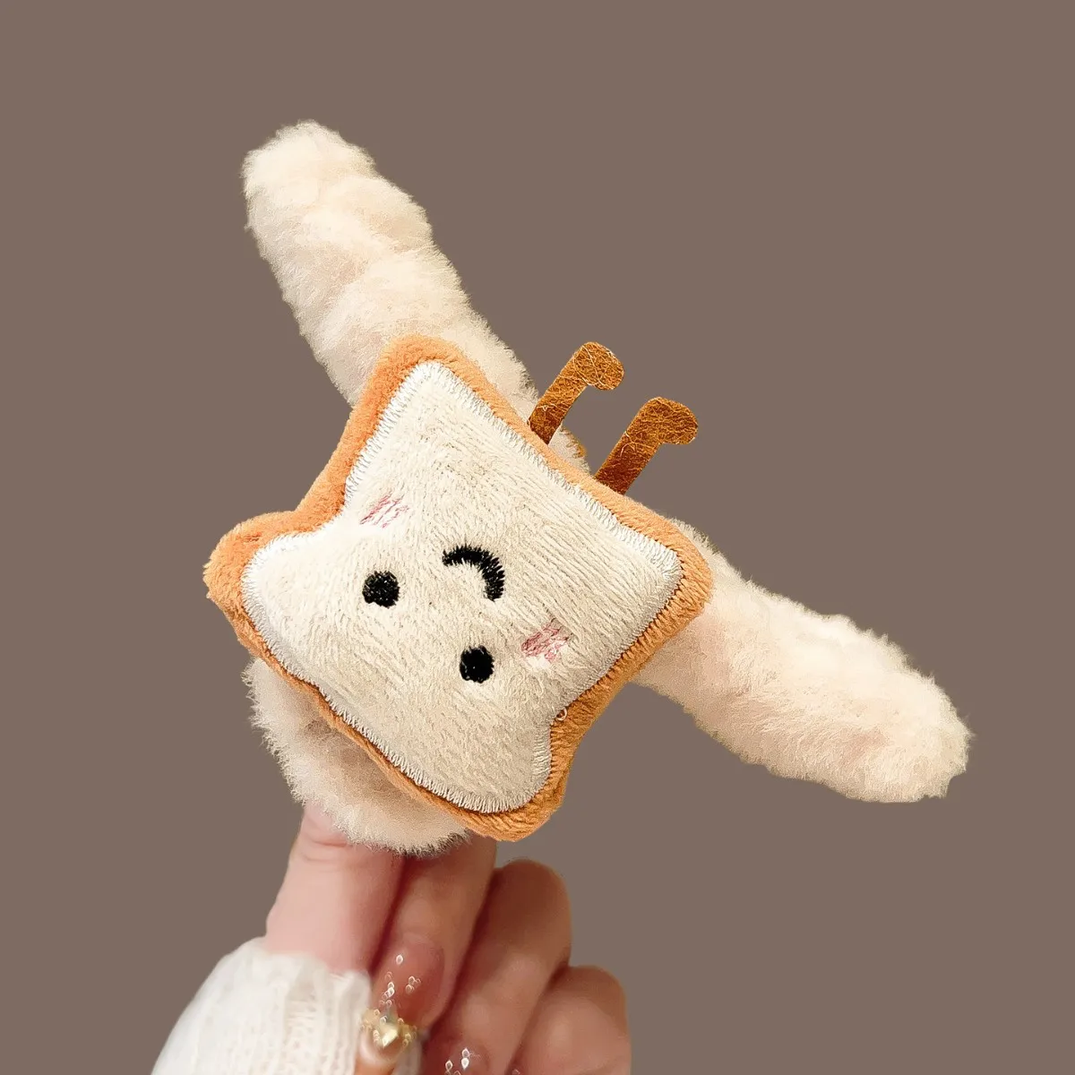 1 Stück Damen-Haarklammern, koreanischer süßer Reis-Toast, Kawaii-Plüsch, vielseitige Haarklammern, hochwertiger Luxus-Marken-Haarschmuck