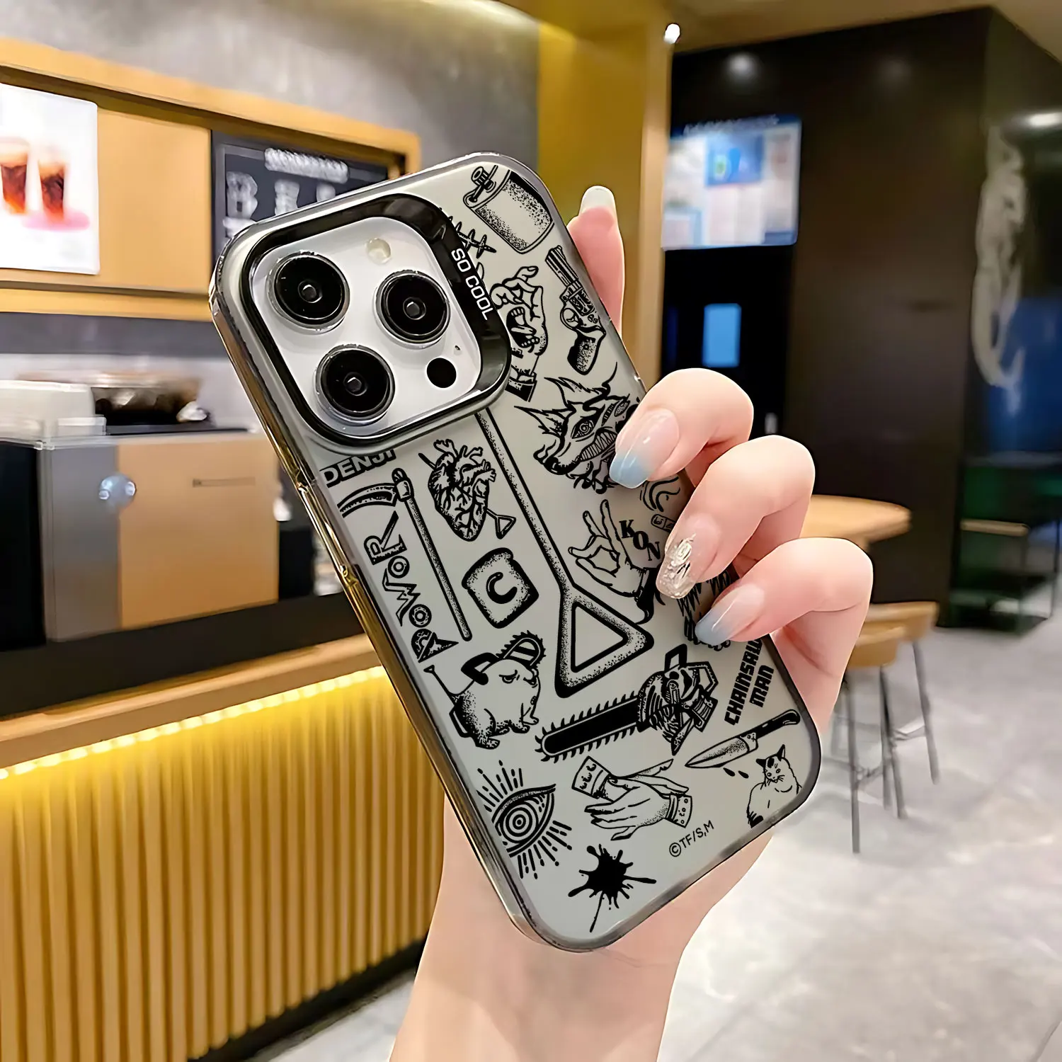 Ins Chainsaw Man Hot Ainme Phone Case for Infinix Hot 8 9 10 12 20 30 Play Smart 5 6 7 8 Plus Spark 20 10 Pro Shockproof Back