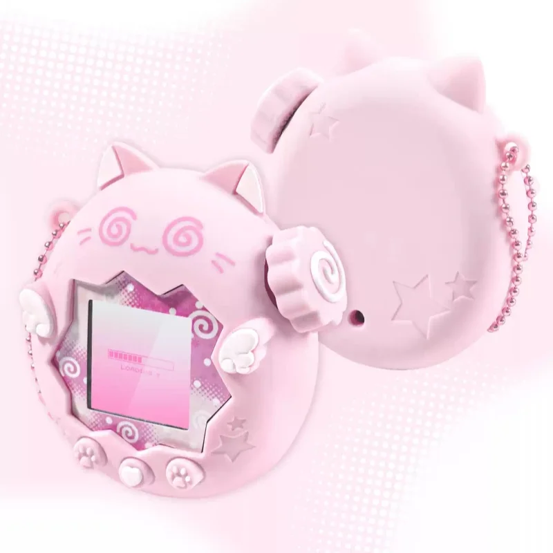 

Новый силиконовый защитный чехол Tamagotchi Paradise с милыми кошачьими ушками, противоударный, подарок-игрушка, аксессуар