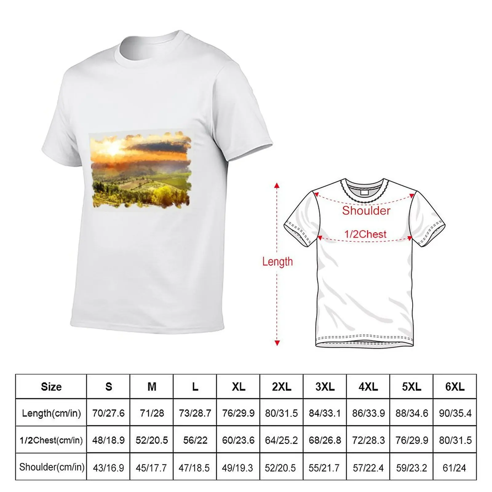Chianti, Tuscany T-Shirt topping customizeds men graphic t shirts