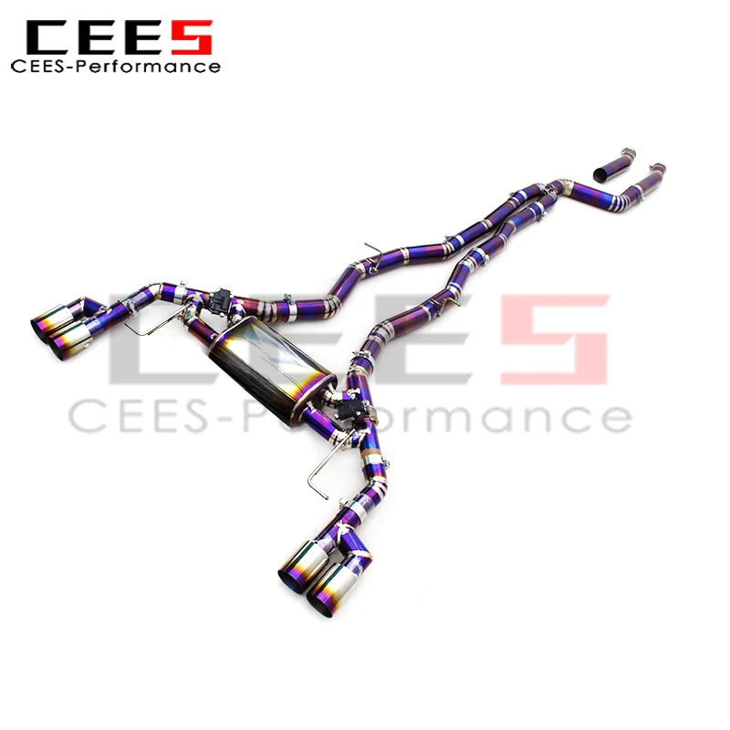 

CEES Valvetronic Catback выхлопная система для BMW X3/X4 M40i G01 3.0T 2016-2023 гоночный глушитель выхлопной трубы автомобиля из нержавеющей стали