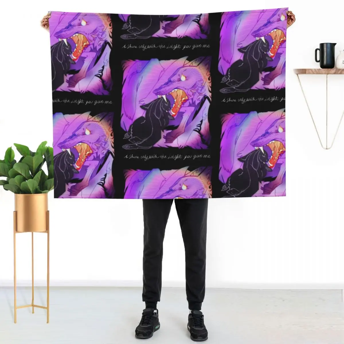CRANE WIVES - The Moon Will Sing Throw Blanket Bed Fashionable Flannel Thins Hair warm for winter Extra Large Throw Blankets