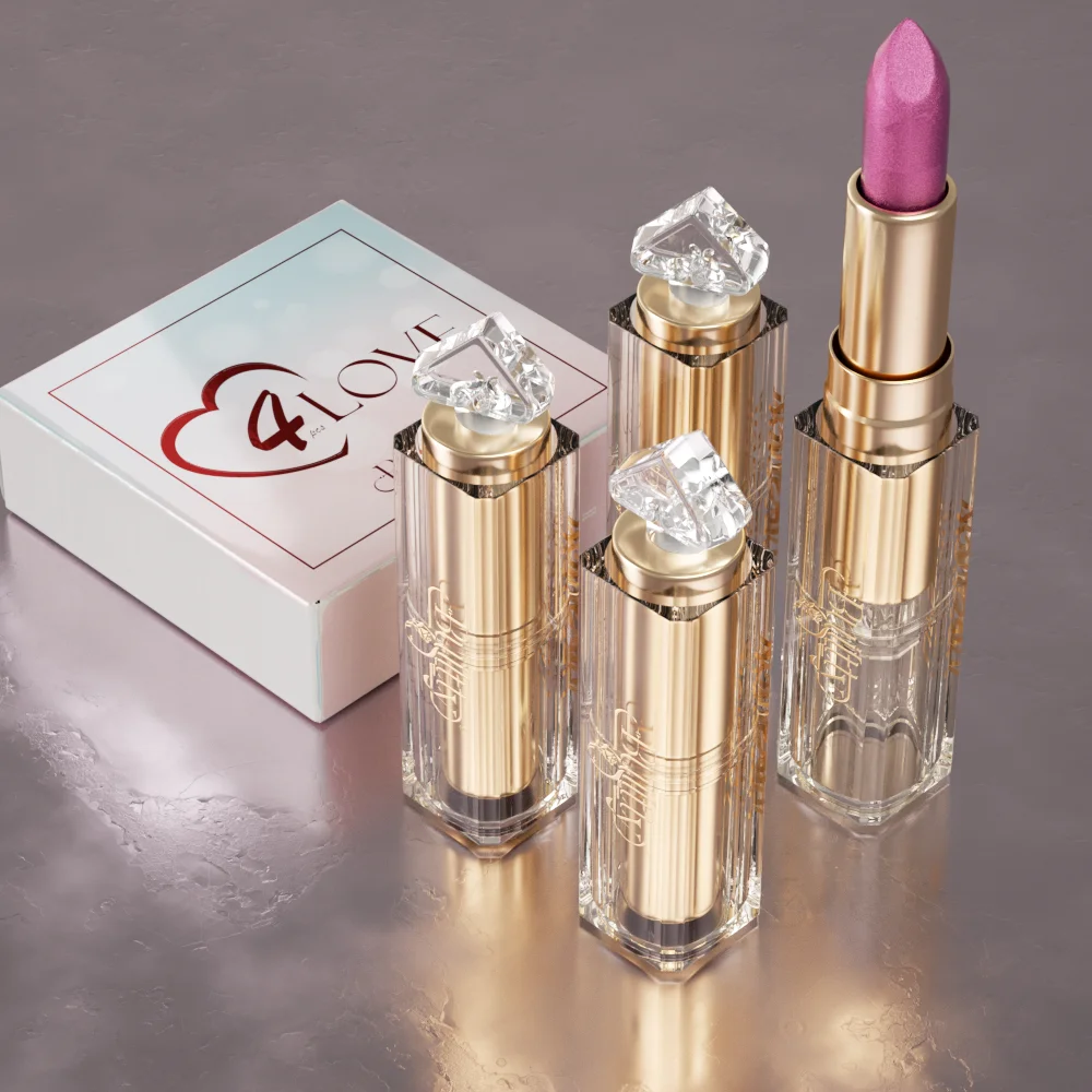 

Glitter Lipstick Set Valentines Day Gifts Nude Moisturizer Lipstick Long Lasting Waterproof Lipstick Makeup Souvenir Gift Set