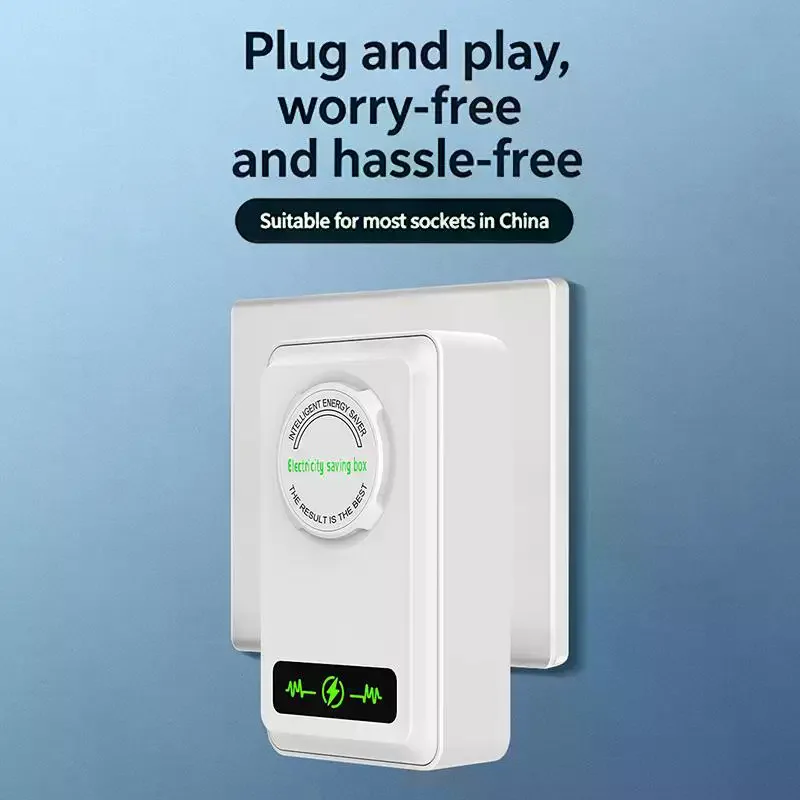 Inteligentna skrzynka oszczędzająca energię z adapterem wtykowym US/EU 90V-250V, przenośne urządzenie do oszczędzania energii elektrycznej w domu, biurze i kuchni. — zdjęcie produktu 4