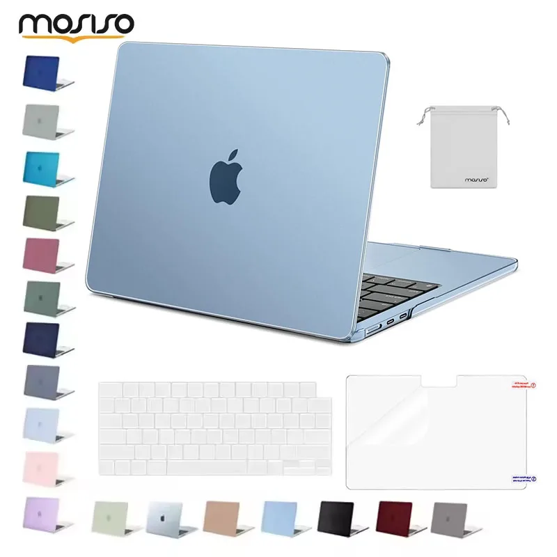 Laptop Case Cover for 2025 MacBook Air 13 Pro 13 14 15 16 inch Case M4 A3240 M3 A3113 M2 A2681 A3185 A3401 A2918 M1 A2337 Shell